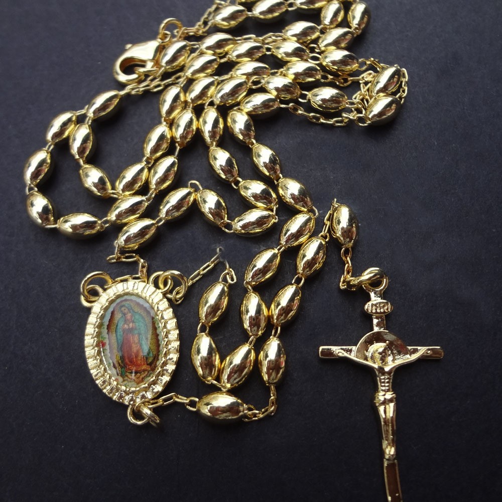 铜珠24k金电镀饰品十字架项链贴纸(图案随机)