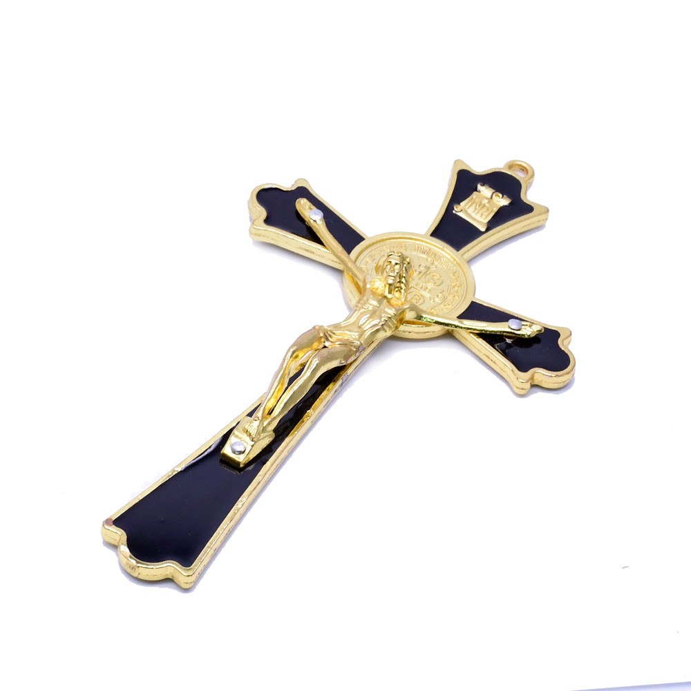 订货200个起(金+黑）9.2*19cm金属十字架挂件办公室家用摆件饰品