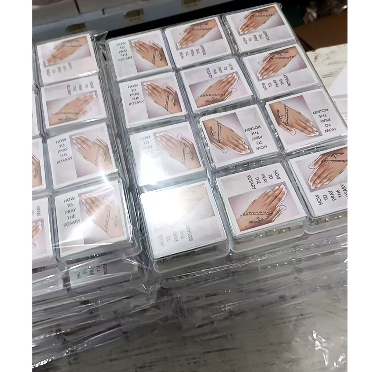 水晶盒装念珠项链 带盒子卡片 600左右现货