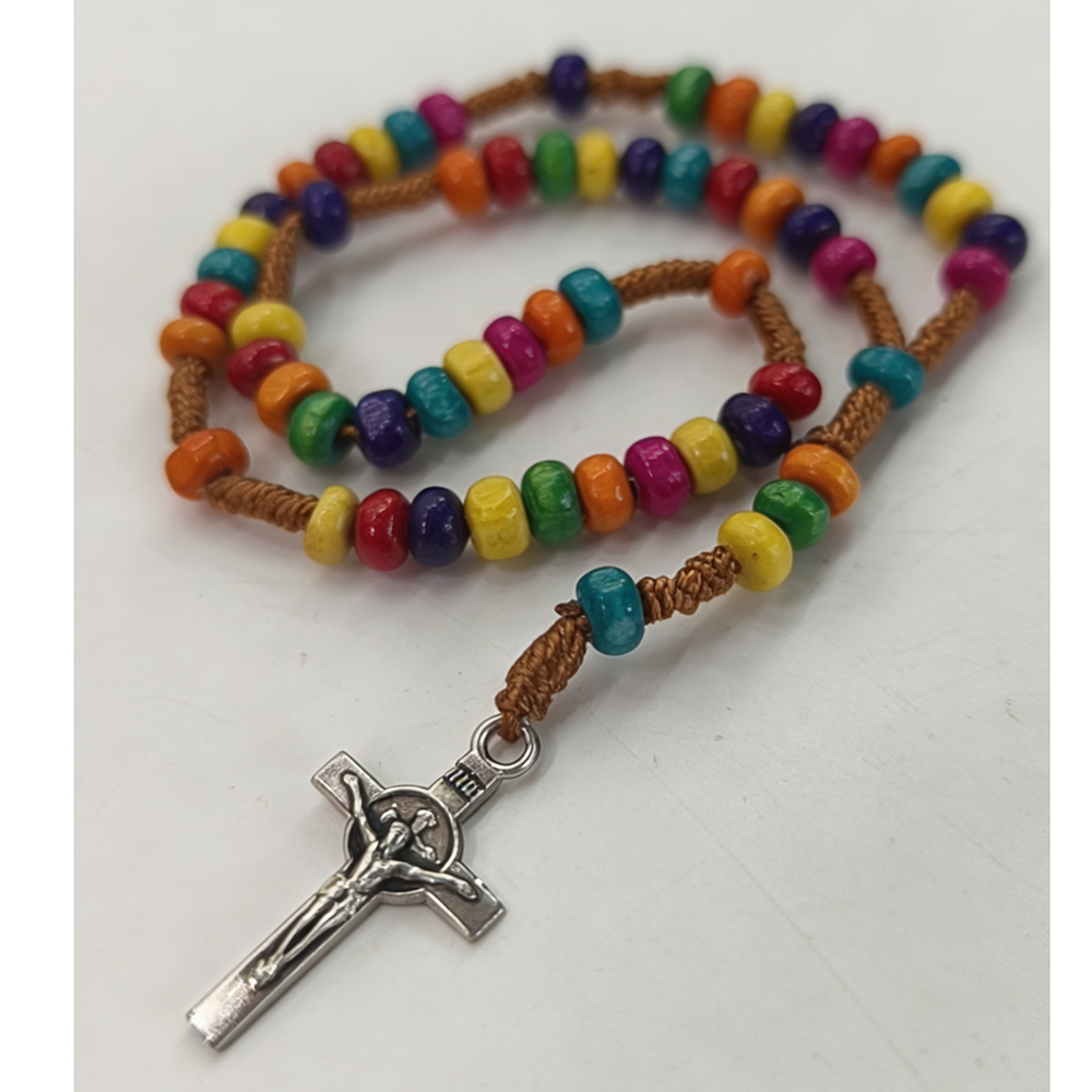 彩色木珠迷你绳编手工串珠念珠手串