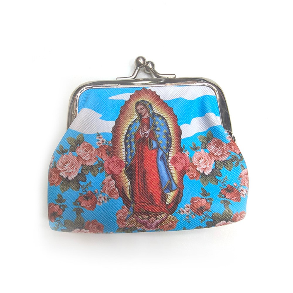 (圣母瓜德卢佩）Guadalupe3寸圣母夹子扣念珠袋礼品袋零钱包