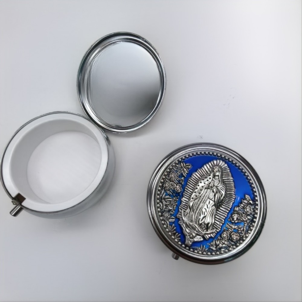 （宝蓝）瓜德卢佩Guadeloupe金属盒念珠礼盒金属盒包装盒 项链礼品盒